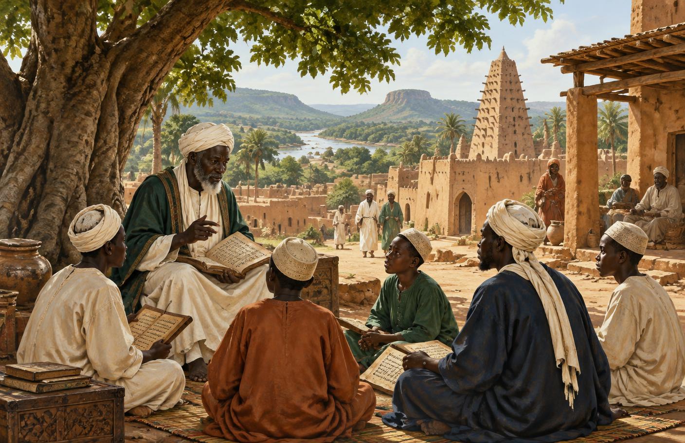 Représentation artistique du patrimoine savant de Touba